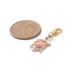 Tortoise Alloy Enamel Pendant Decorations&nbsp;HJEW-JM00887