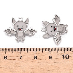Halloween Theme Rack Plating Luminous Alloy Enamel Pendants&nbsp;ENAM-N056-231P