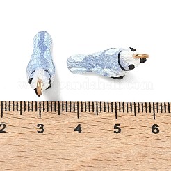 Spray Painted Opaque Resin Pendants&nbsp;RESI-K203-18
