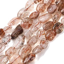Natural Rutilated Quartz Beads Strands&nbsp;G-A208-05