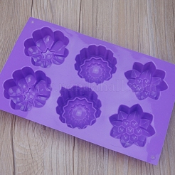 Flower Food Grade Silicone Molds&nbsp;SOAP-PW0001-075