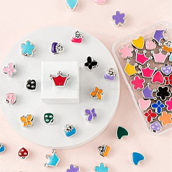 60Pcs 6 Style Girl Series UV Plating Acrylic European Beads&nbsp;OACR-LS0001-09