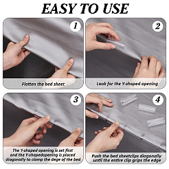 20Pcs Plastic Bed Sheet Fasteners&nbsp;FIND-DR0001-84