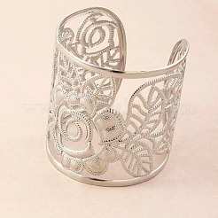 Hollowed Out Alloy Cuff Bangles for Women&nbsp;FS-WGDA091-02