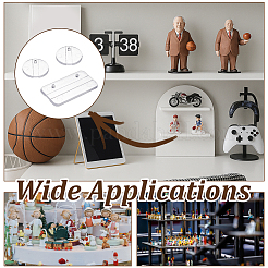 100Pcs 2 Styles PC Plastic Action Figure Display Pedestals&nbsp;ODIS-NB0001-66A