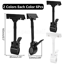 12Pcs 2 Colors ABS Plastic Pop Sign Card Display Clip Price Tags&nbsp;FIND-WR0012-27