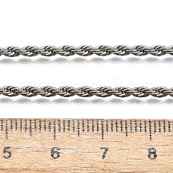 Tarnish Resistant 304 Stainless Steel Rope Chain Necklaces&nbsp;STAS-S029-01