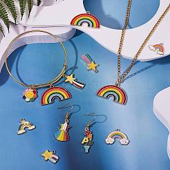 26Pcs 13 Style Alloy Enamel Pendants&nbsp;ENAM-SZ0002-70