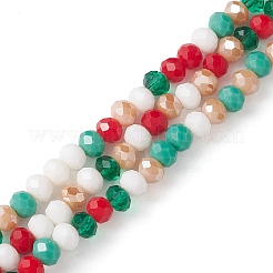 Christmas Theme Glass Beads Strands&nbsp;GLAA-YW0001-82A