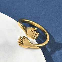 Brass Cuff Rings&nbsp;RJEW-D341-03G