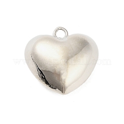 Three-Dimensional Heart Brass Pendants&nbsp;KK-V006-03P-01