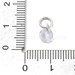 925 Sterling Silver with Cubic Zirconia Charms&nbsp;STER-Q004-05B-P
