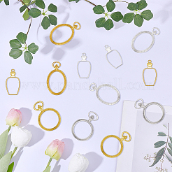 24Pcs 6 Styles Alloy Open Back Bezel Pendants&nbsp;FIND-SP0006-06