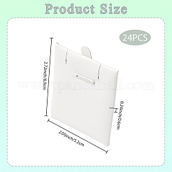 24Pcs PU Leather & Sponge Jewelry Pendant Nceklace Display Cards&nbsp;NDIS-SP0001-03B-02