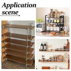 304 Stainless Steel Shelf Guardrail Bars&nbsp;FIND-WH0366-526A-03