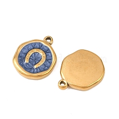304 Stainless Steel Enamel Pendants&nbsp;STAS-P425-01G-09