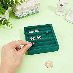 MDF Covered with Velvet Ring Organizer Display Trays&nbsp;RDIS-WH0011-39A