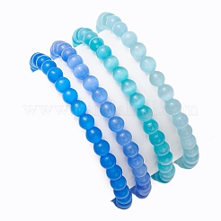Cat Eye Beads Stretch Bracelets&nbsp;BJEW-JB10969