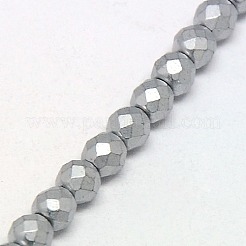 Electroplate Non-magnetic Synthetic Hematite Beads Strands&nbsp;G-J169C-4mm-M