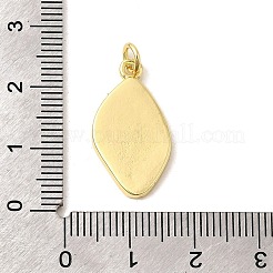 Brass Enamel Evil Eye Pendants&nbsp;KK-I378-16G-A