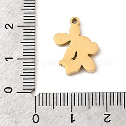 304 Stainless Steel Pendants&nbsp;STAS-K297-02F-G