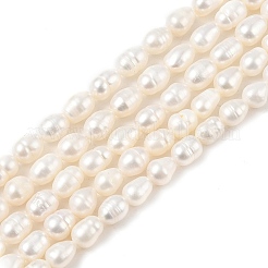 Natural Cultured Freshwater Pearl Beads Strands&nbsp;PEAR-I007-01B-06B