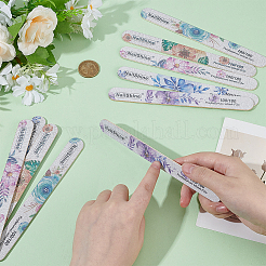50Pcs 5 Styles Printed Wood & Sponge Double-sided Nail Art Manicure Buffer Files&nbsp;MRMJ-WR0001-06