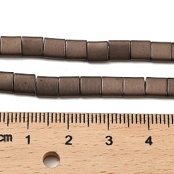 Electroplated Frosted Non-magnetic Synthetic Hematite Beads Strands&nbsp;G-G089-B01-08