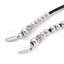 Boho Waxed Cord Adjustable Wrap Choker Necklaces&nbsp;NJEW-A013-02