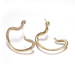 Brass Studs Earrings&nbsp;KK-I648-12G
