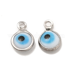 304 Stainless Steel with Glass Enamel Charms&nbsp;STAS-G305-10P