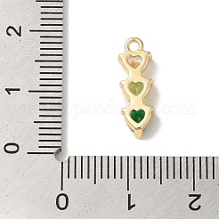 Brass Cubic Zirconia Pendants&nbsp;KK-G499-07G-02