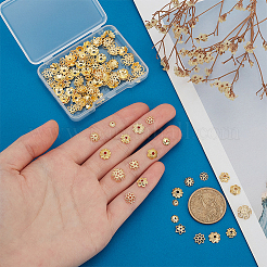 120Pcs 12 Styles Alloy Beads Caps&nbsp;FIND-PH0022-80G