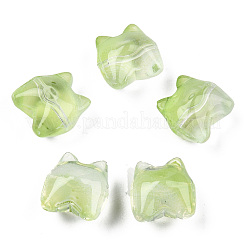 Transparent Spray Painted Glass Beads&nbsp;LS-GLAA-N035-034-C03