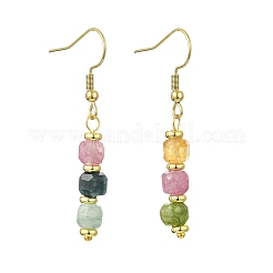 Natural Tourmaline Dangle Earrings&nbsp;EJEW-JE07308-01