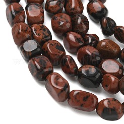 Natural Mahogany Obsidian Beads Strands&nbsp;G-C286-A05