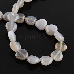Natural Grey Agate Bead Strands&nbsp;G-R190-13