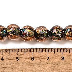 Handmade Dichroic Foil Glass Beads Strands&nbsp;DICH-U001-05A