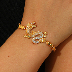 Brass Micro Pave Cubic Zirconia Link Bracelets for Women&nbsp;XH8609-1