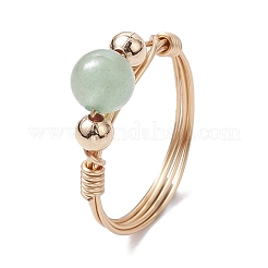 Round Natural & Synthetic Gemstone Finger Rings&nbsp;RJEW-JR00699