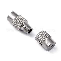 Column Brass Screw Clasps&nbsp;X-KK-M143-01
