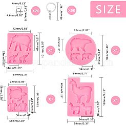 DIY Animal Theme Keychain Making Kits&nbsp;DIY-OC0001-52