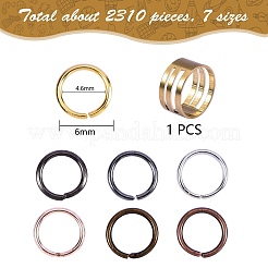 210g Iron Close but Open Jump Rings&nbsp;IFIN-SZ0001-25