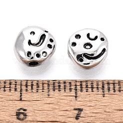 Textured Tibetan Style Alloy Beads&nbsp;PALLOY-N187-08AS
