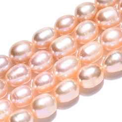 Natural Cultured Freshwater Pearl Beads Strands&nbsp;PEAR-N012-07L