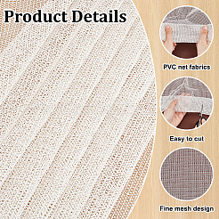 PVC Net Fabrics&nbsp;DIY-WH0661-50C