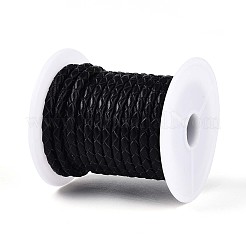 Hollow Braided Cowhide Leather Cord&nbsp;NWIR-ZX002-01E