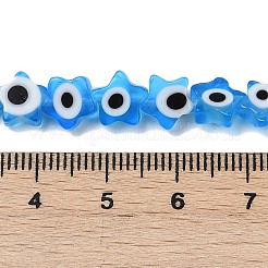 Handmade Evil Eye Lampwork Beads Strands&nbsp;LAMP-G166-02D