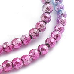 Electroplated Non-magnetic Synthetic Hematite Beads Strands&nbsp;G-L562-10B