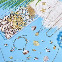 DIY Ocean Necklaces/Bracelets Making Kits&nbsp;DIY-SP0006-30